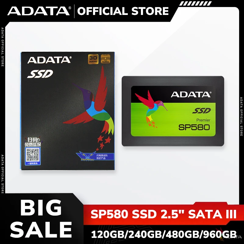 ADATA SP580 SSD Internal Solid State Drive 2.5