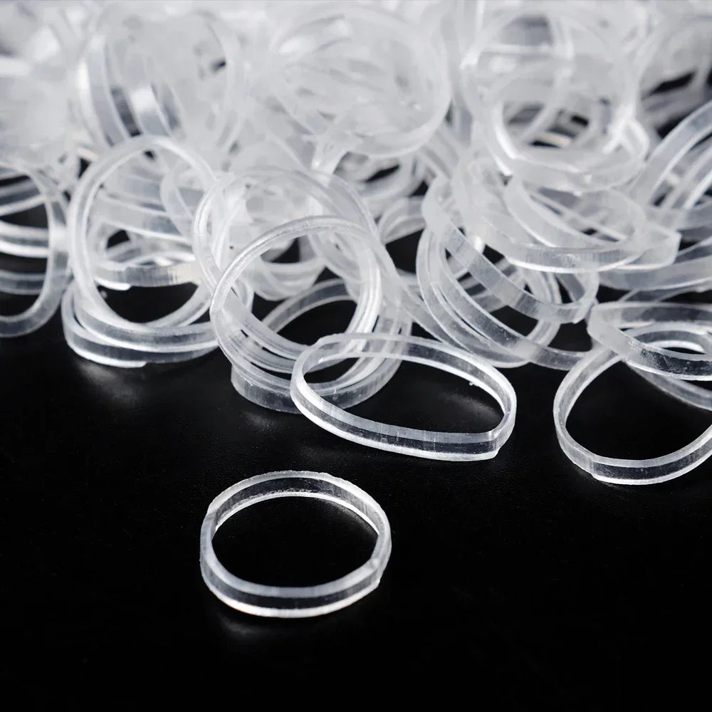 Clear Ponytail Ropes Rubber Bands Holder Elastic for Women Girls Bind Tie Holder Hair Accessories Hair Styling Tools image 4