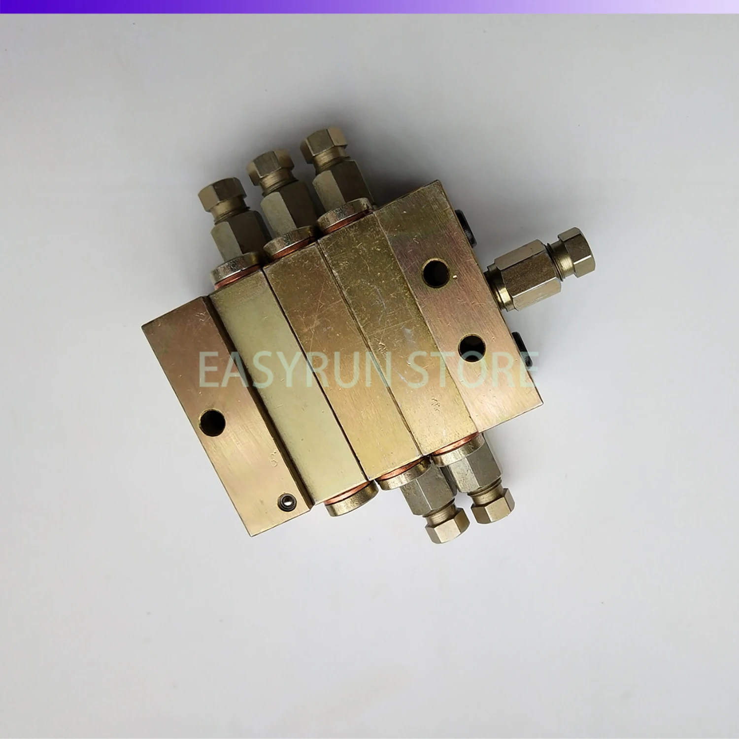 Progressive Feeder Block Lubrication Grease Distributor Resistance Separator Valve 0.16cc/cyc 5 Outlet JPQ-P1000