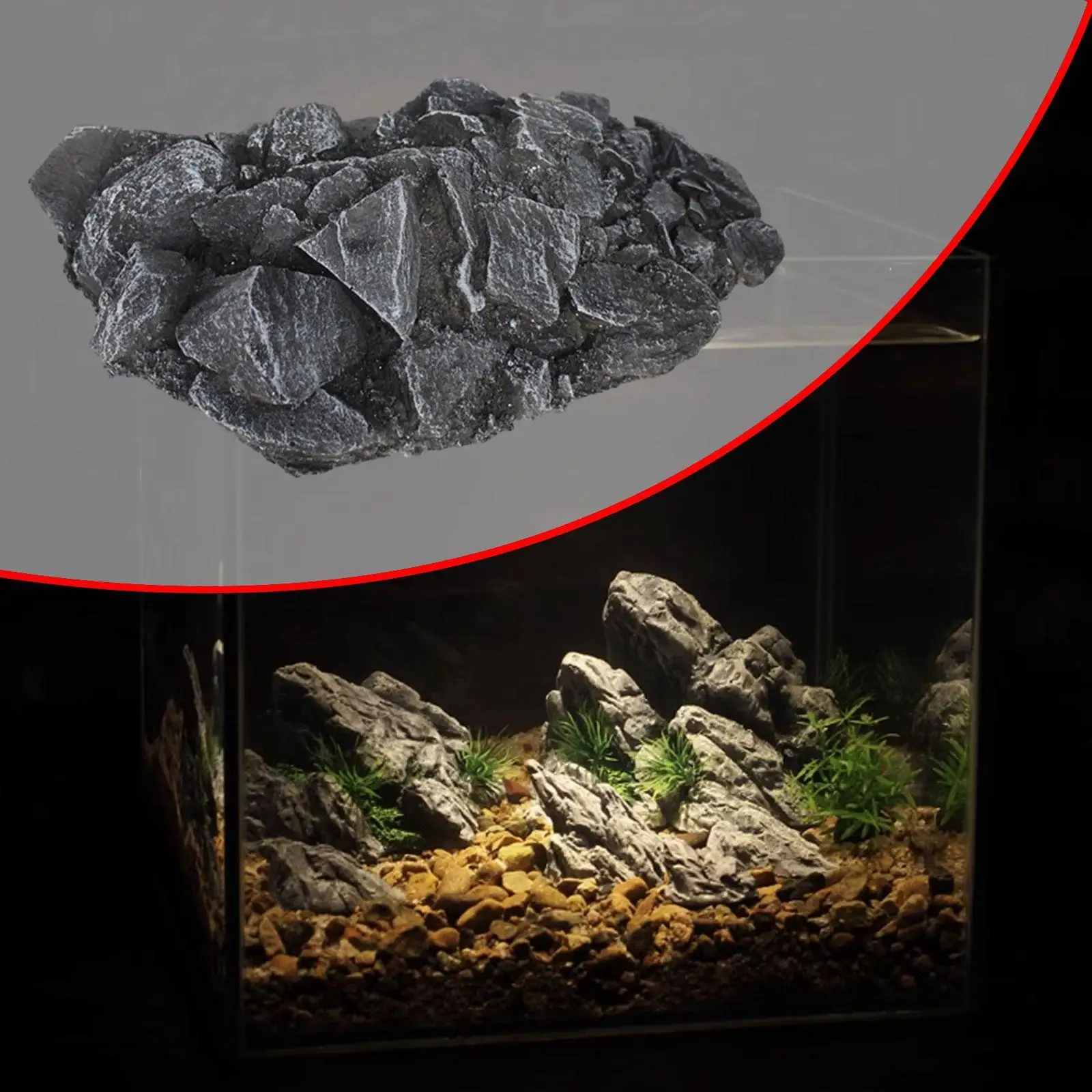 Artificial Artificial Stone PU Aquarium Decoration Realistic Rock Ornament for Terrariums for Reptiles and Freshwater Setup - Aliexpress Deal