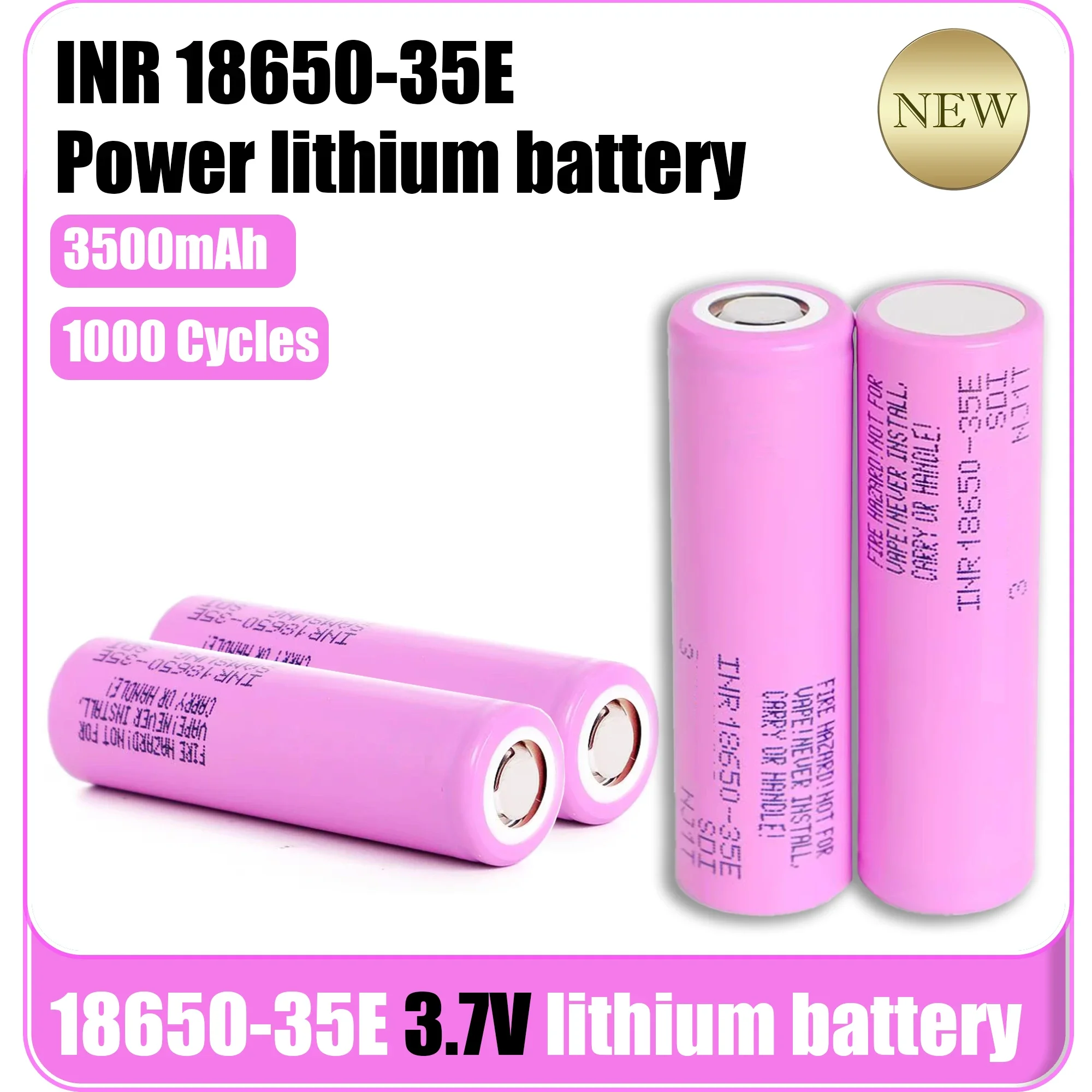 2025 حار NUEVA Batería de iones de litio قابلة للشحن الأصلي 18650 35E 3500mAh 20A descarga INR18650 3,7 فولت 3500 مللي أمبير