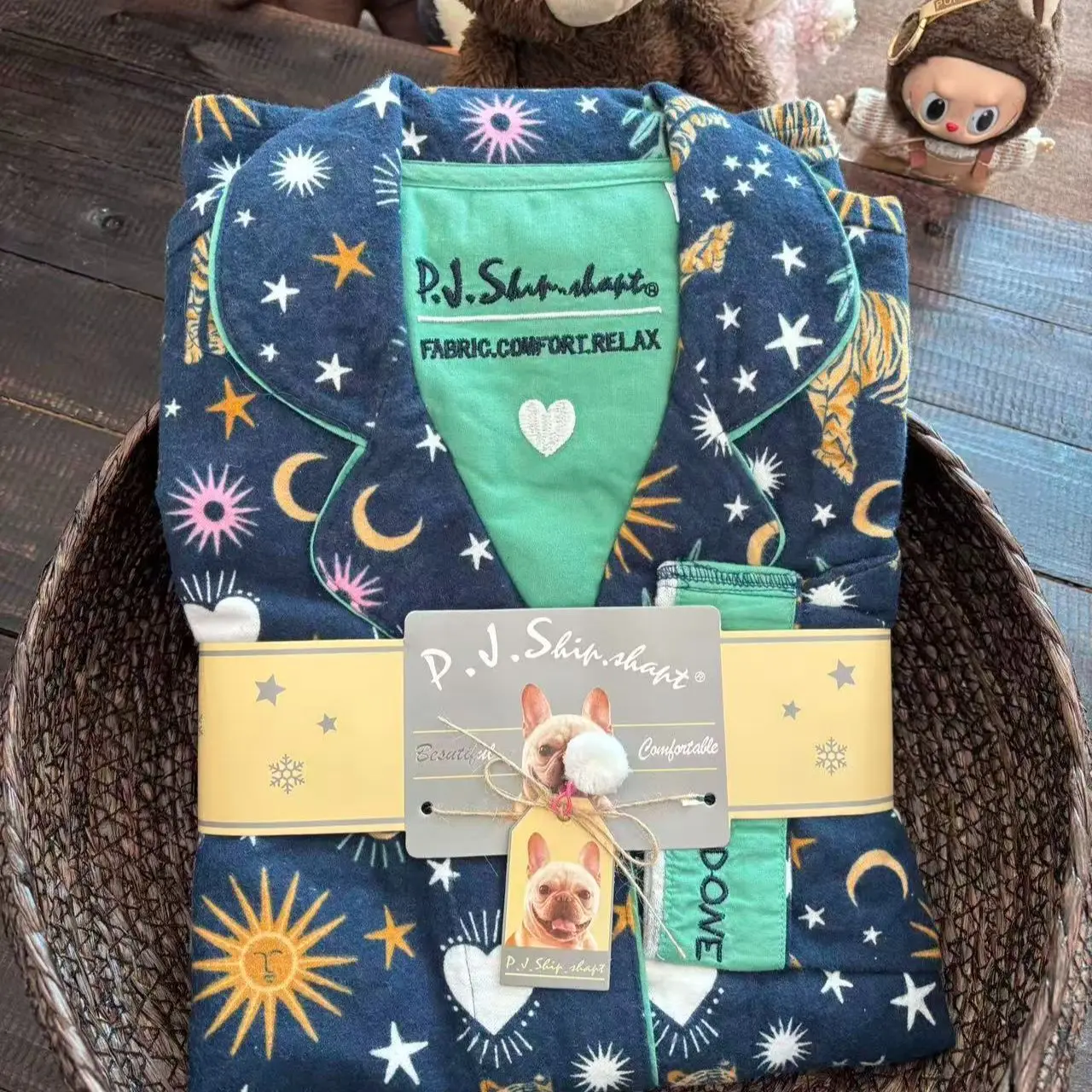 

2025 Cotton Pajamas Suit Women Sleepwear Home Clothes Cute Cartoon Print Nightwear Luxury Shirt Pants Girlfriend Gift Loungewear