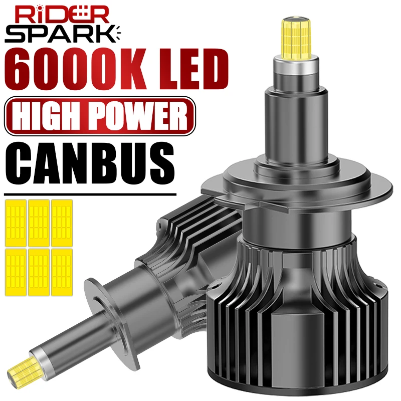 

H7 Led 360 For Projector Lenses HB3 HB4 9012 HIR2 Led H11 H8 9006 9005 Car Headlight Bulb Auto Fog Lamp 12V 3D 6 Sided CSP Chips