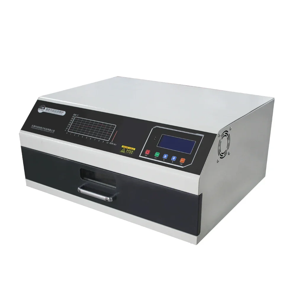 Low Cost Mini Desktop SMT Production Line QR3530D SMD Led Soldering Machine Reflow Oven