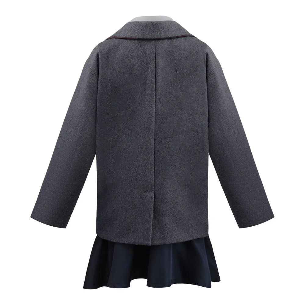 Matilda Gray School Uniform Cos Costume Musical Hortensia Child Costume Role Playing Cosplay Costumes image 2