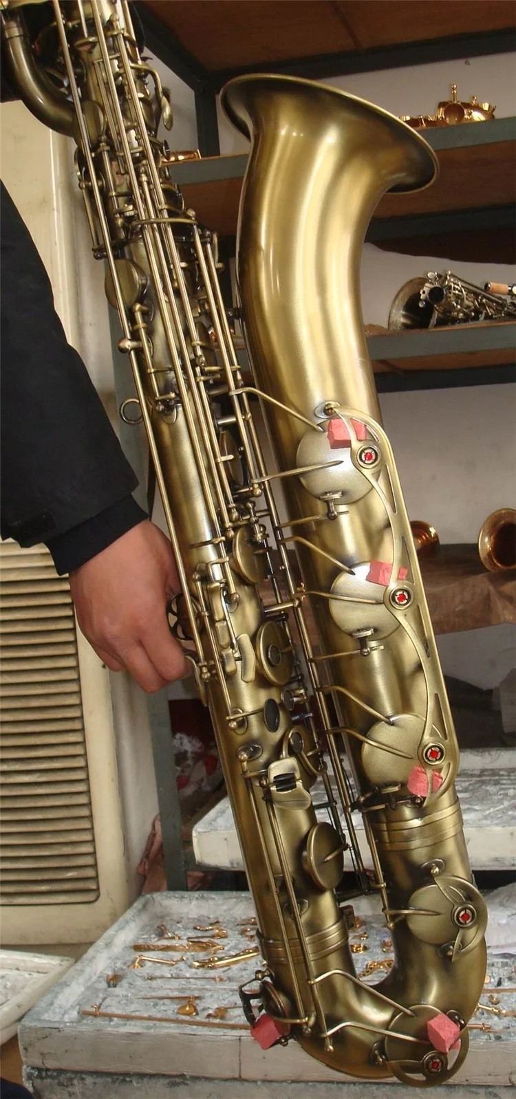 High Quality Tone Eb  Antique bronze Baritone Saxophone