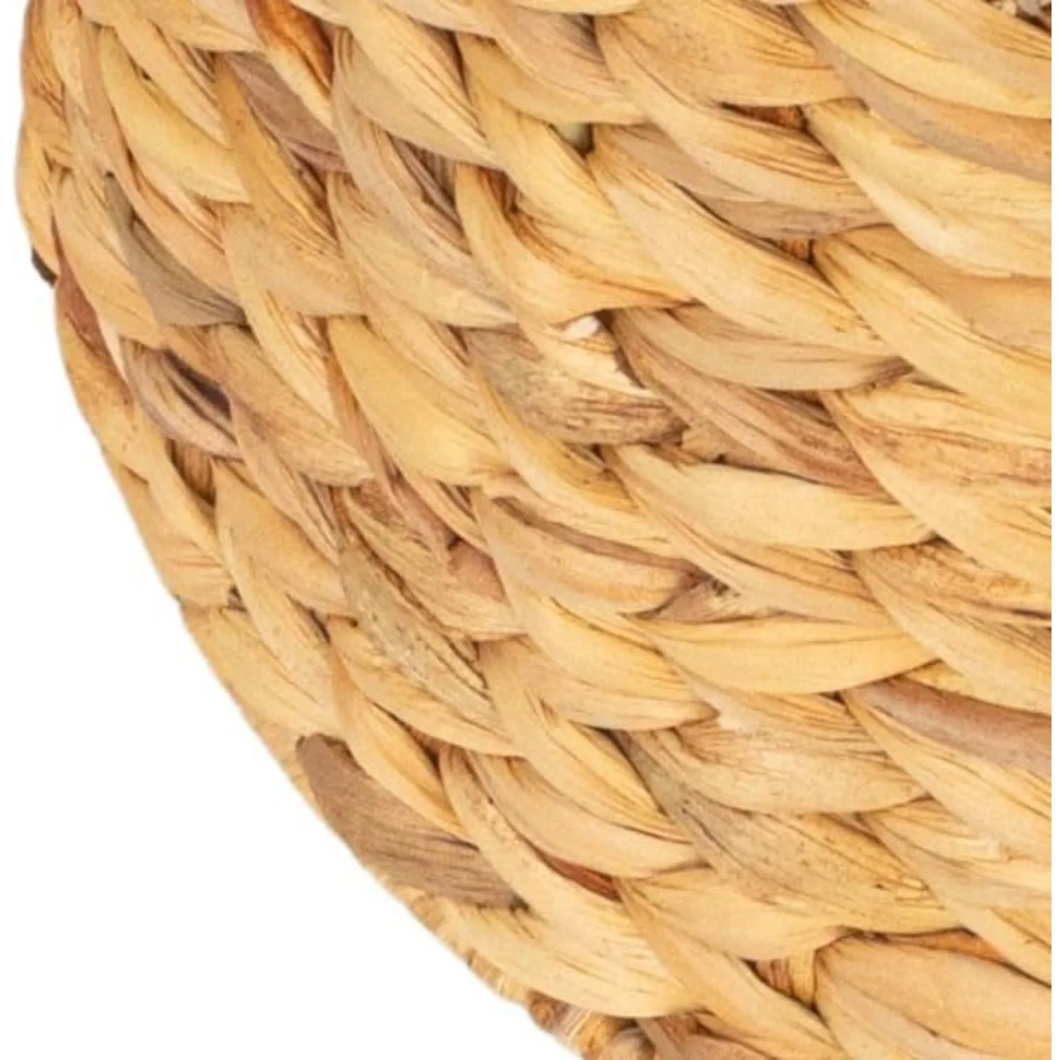 Корзина для хранения натуральной ручной работы, круглая корзина 15,75 дюйма с ручкой для организации дома, стирки, хранения игрушек