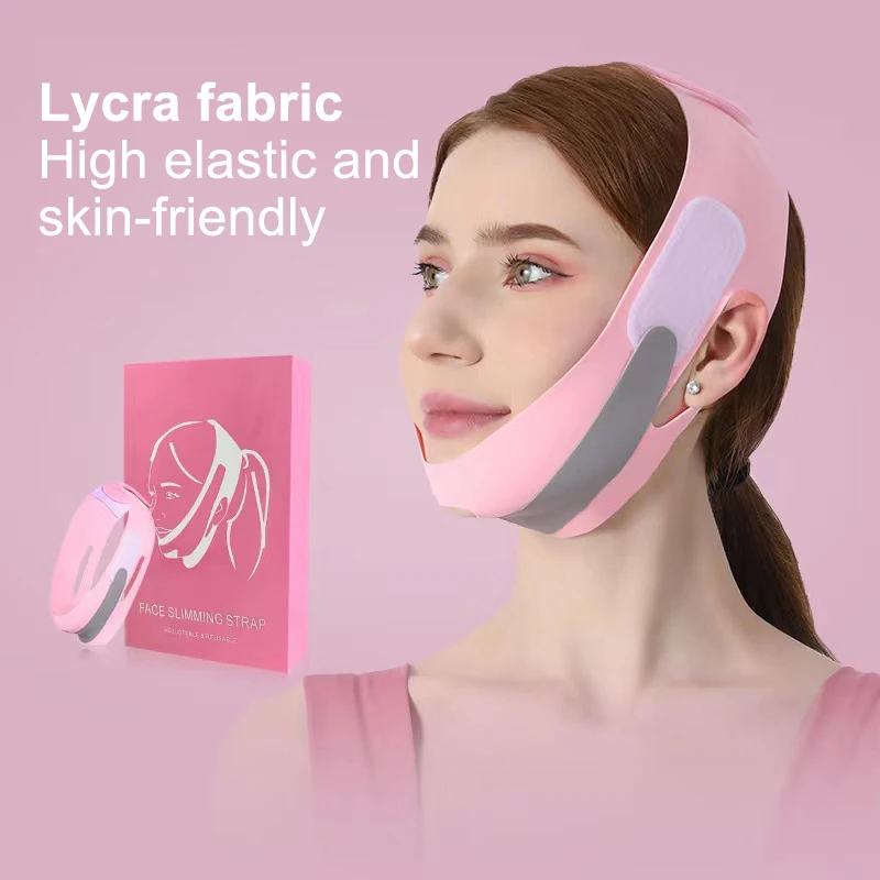 

Elastic Face Slimming Bandage Breathable V Face Cheek Lift Up Band Face Thin Mask Reduce Double Chin Ultra-thin Belt Care Tools