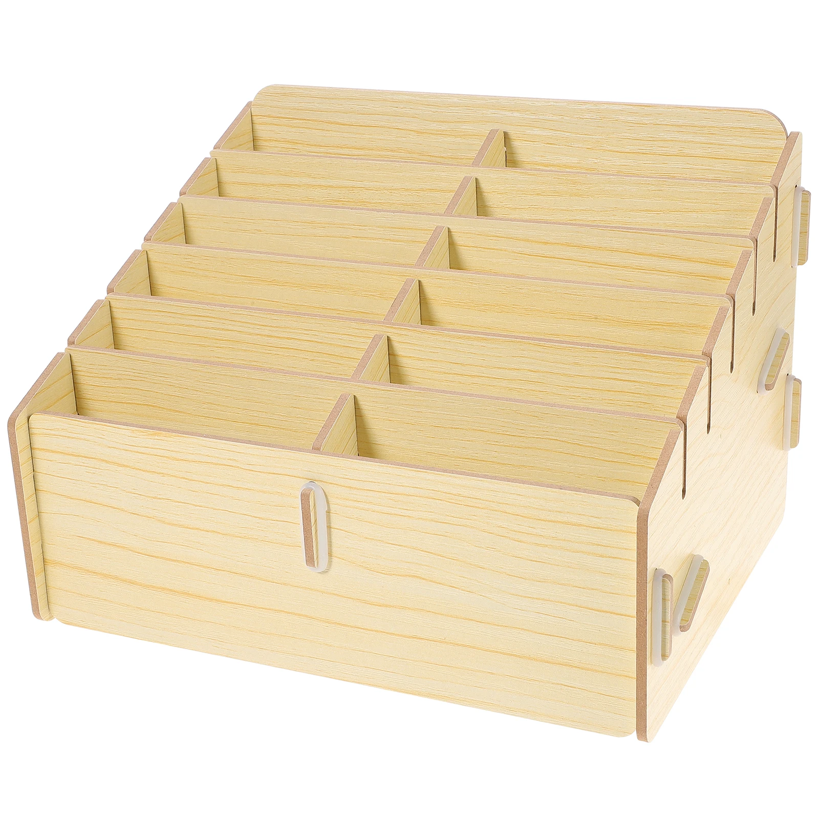 

Wooden Card Case 12 Grids Multi grid Large Capacity Storage Box for Game Cards Sorting Tray ganizer Home Supplies