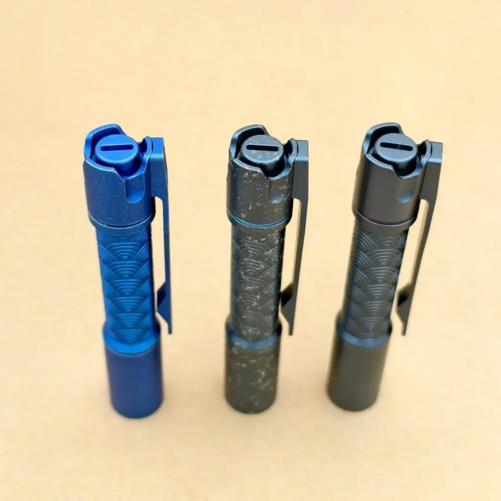 Reylight Pineapple Mini MK3-Ti Seigaiha- Anodized EDC Flashlight