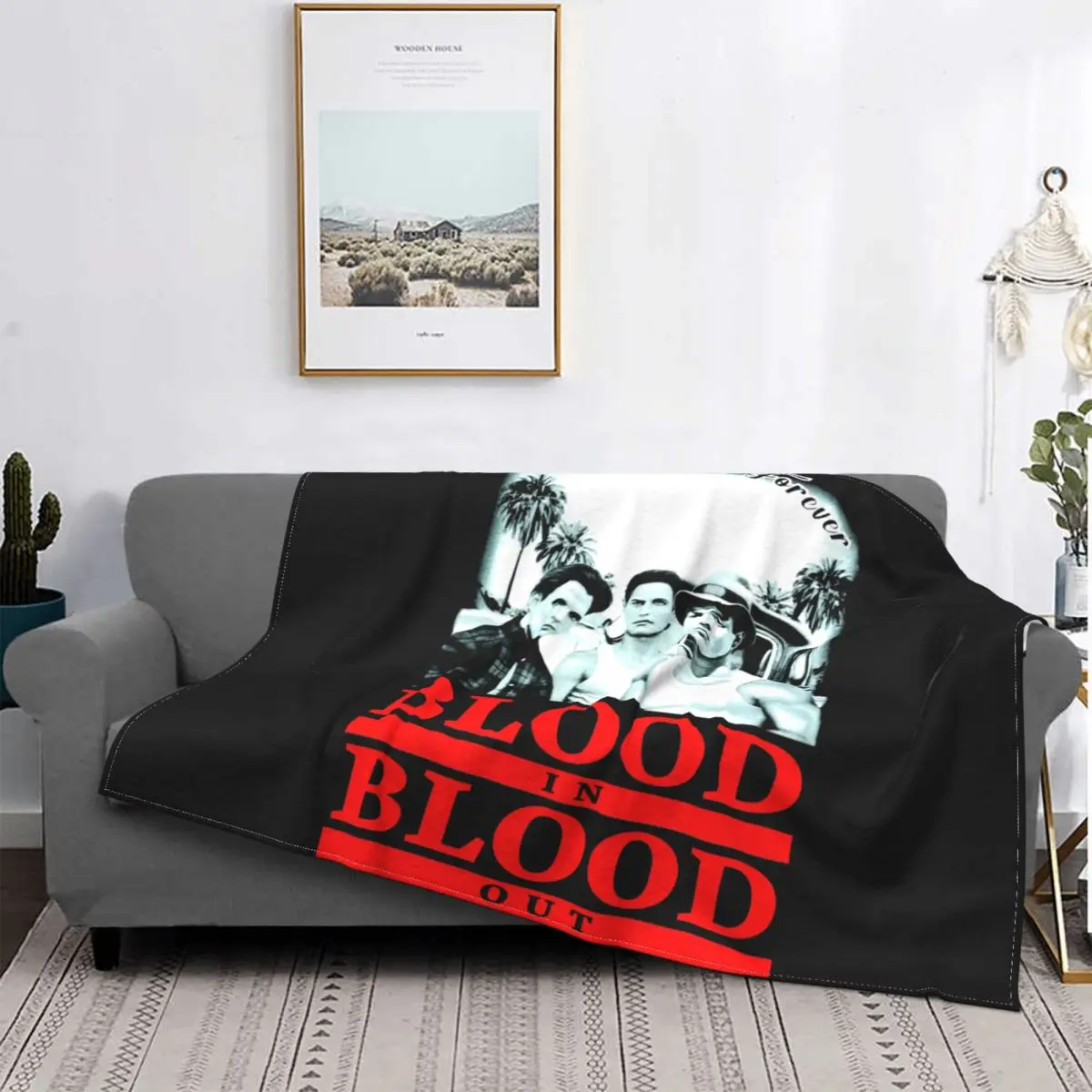 Blood In Blood Out Vatos Locos Chicano Street Gang Blanket Shaggy Sofa Bed Nap Blanket Cover Blanket Sleeping Sheets