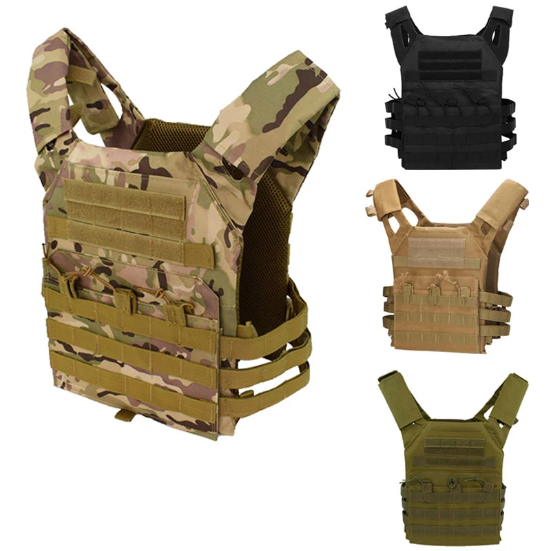 Наружный охотничий бронежилет JPC Molle Plate Carrier, боевая защита, 600D нейлоновый камуфляжный тактический жилет CS, охотничий жилет