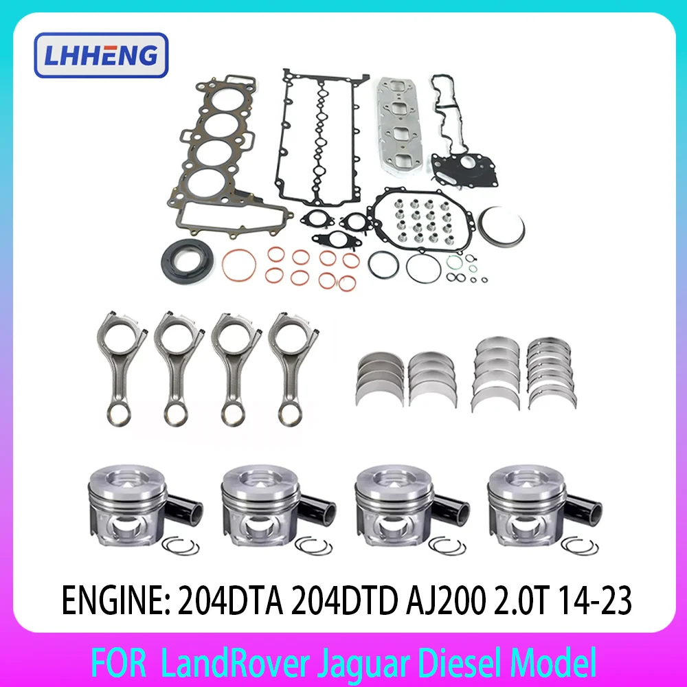 

204DTA 204DTD Engine rebuild kits FOR 2.0L Diesel LandRover Jaguar E-PACE F-PACE XE XF Discovery L462 L550 L538 L551 2014-2023