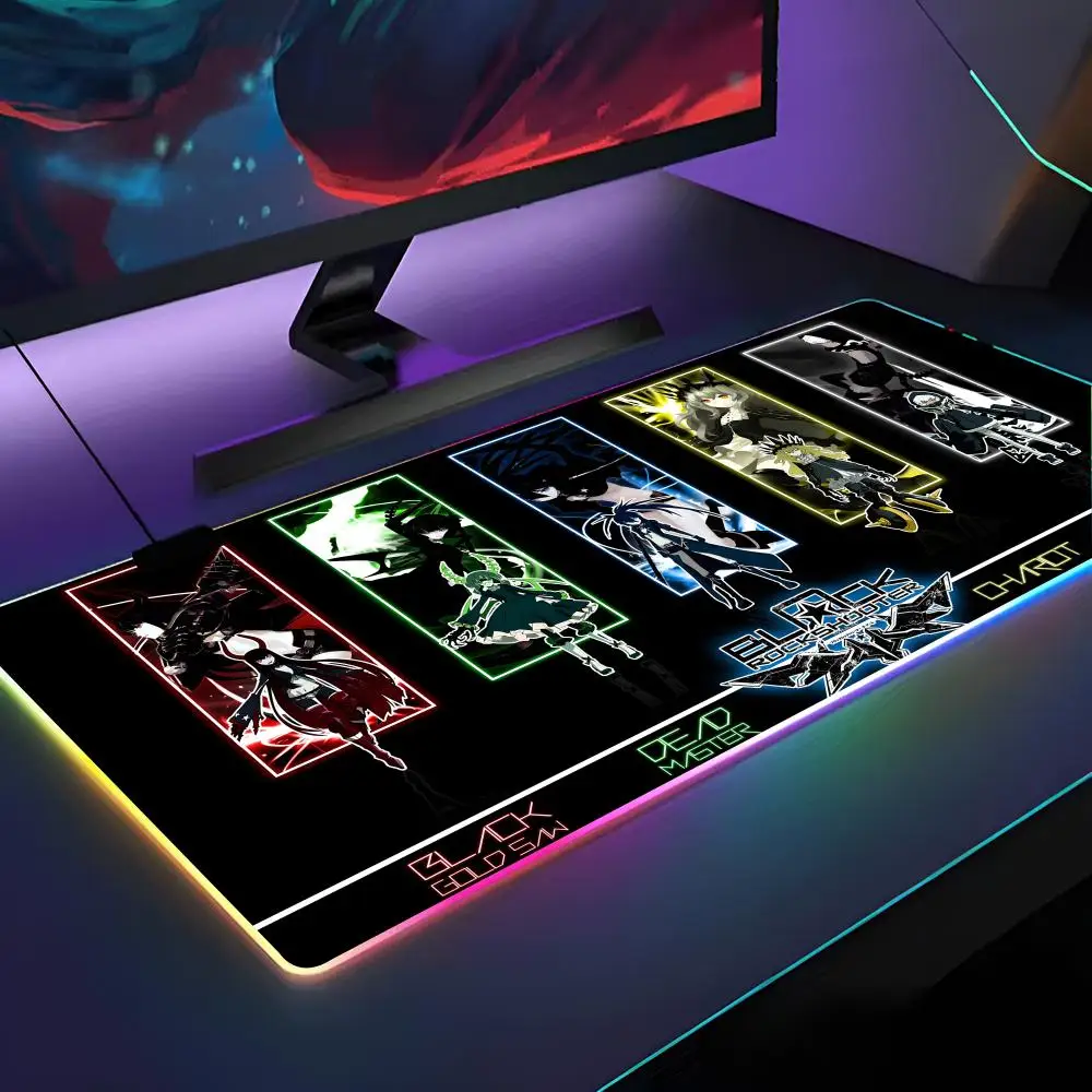 

Black Covers Asta Mouse Pad RGB Backlit Mouse Pad Laptop Mouse Pad Laptop Gamer Computer Desk Gaming Accessories
