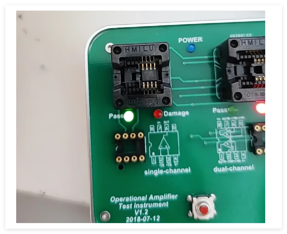 V1.2 Operational Amplifier OP AMP Detector Measuring Instrument Testing Tool of HIFI NE5532 TL072 OPA2134 8-Pin DIP