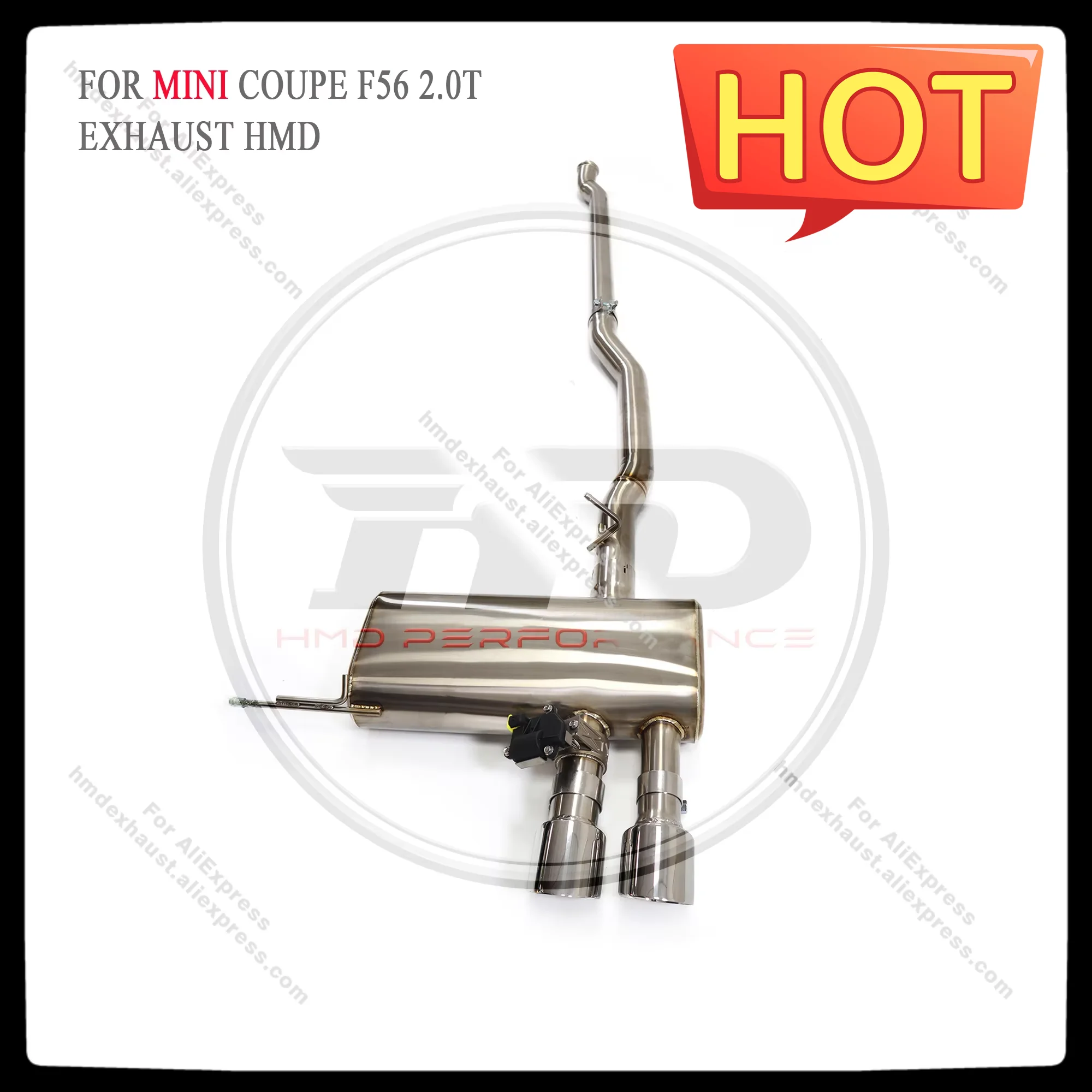 HMD Stainless Steel Exhaust System Performance Catback For MINI coupe F56 2.0T Muffler With Valve