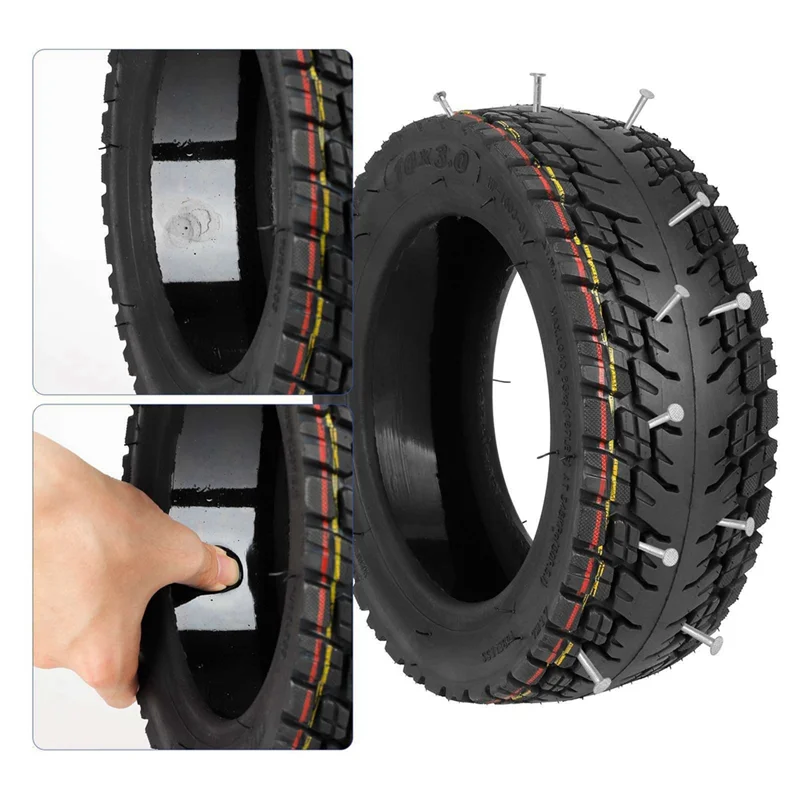 10X3 Self-Repairing Off-Road Vacuum Tires Are Compatible with 10-Inch 255X80 and 80/65-6 Explosion-Proof Vacuum Tires