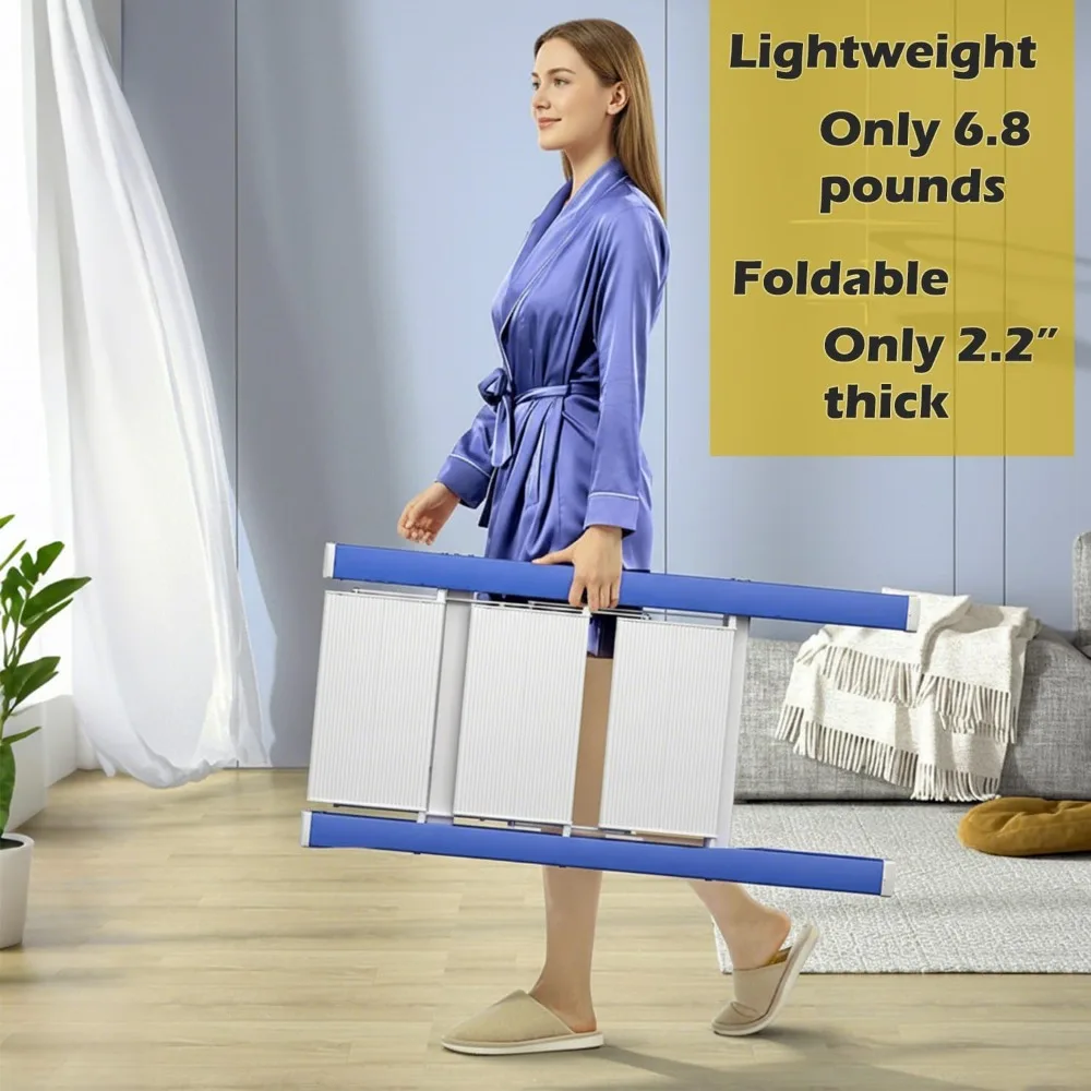 Tabouret pliant léger à 3 marches avec pédale large antidérapante, escabeau d'une capacité de 330 lb pour la maison, Kit