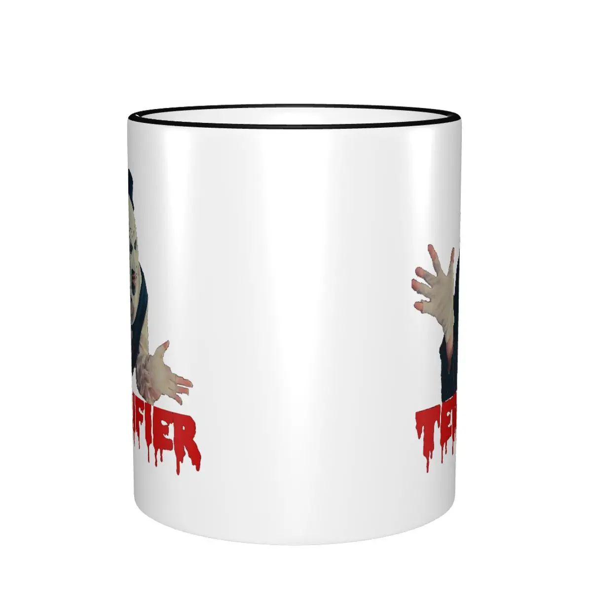 Unique Design Terrifier Art Merch Mugs Funny Horror Movie Tea Cup