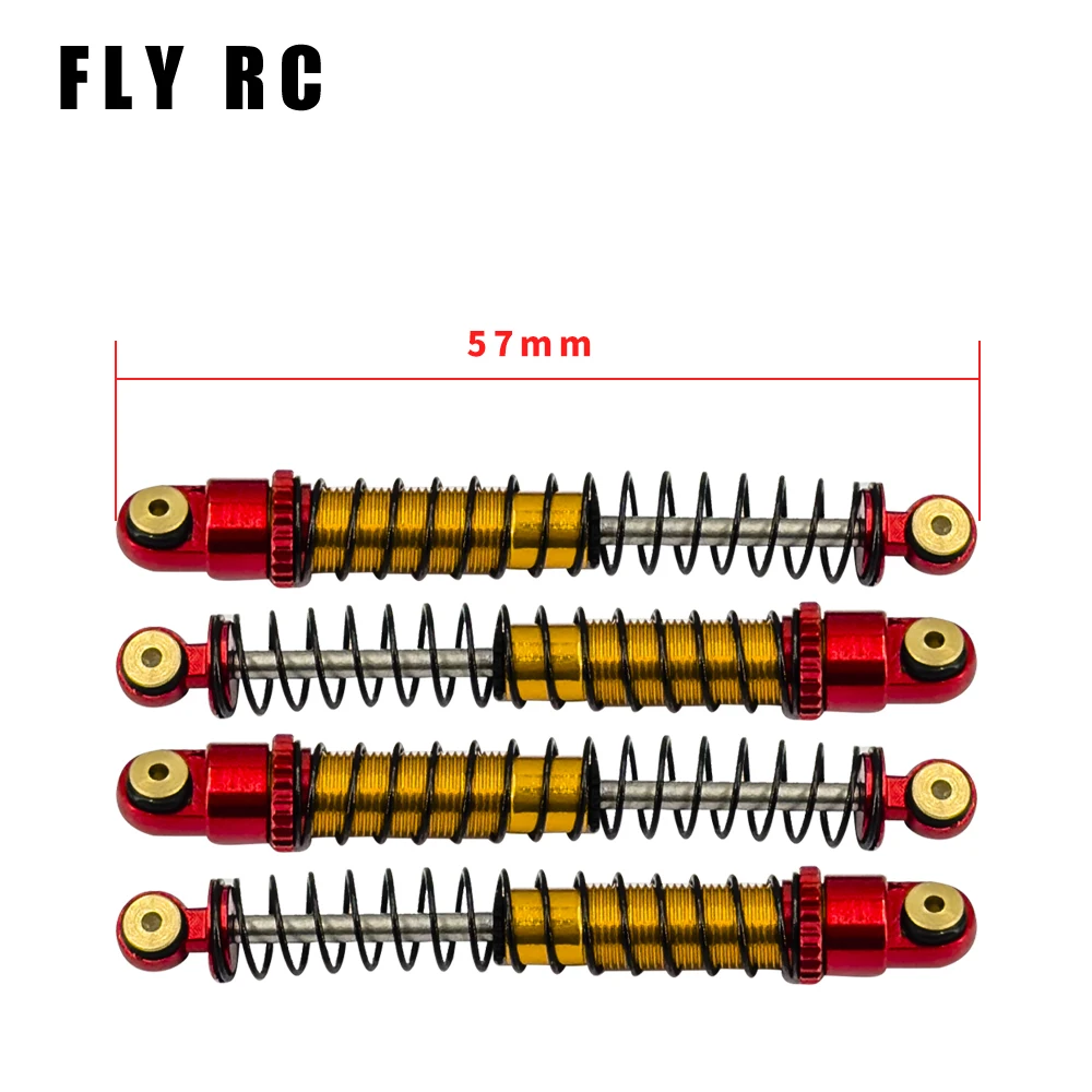 1/24 RC Crawler Car Metal Shock Absorber 51MM Oil Damper for Axial SCX24 AXI00001/2/4 AX24 or 1/18 TRx4m