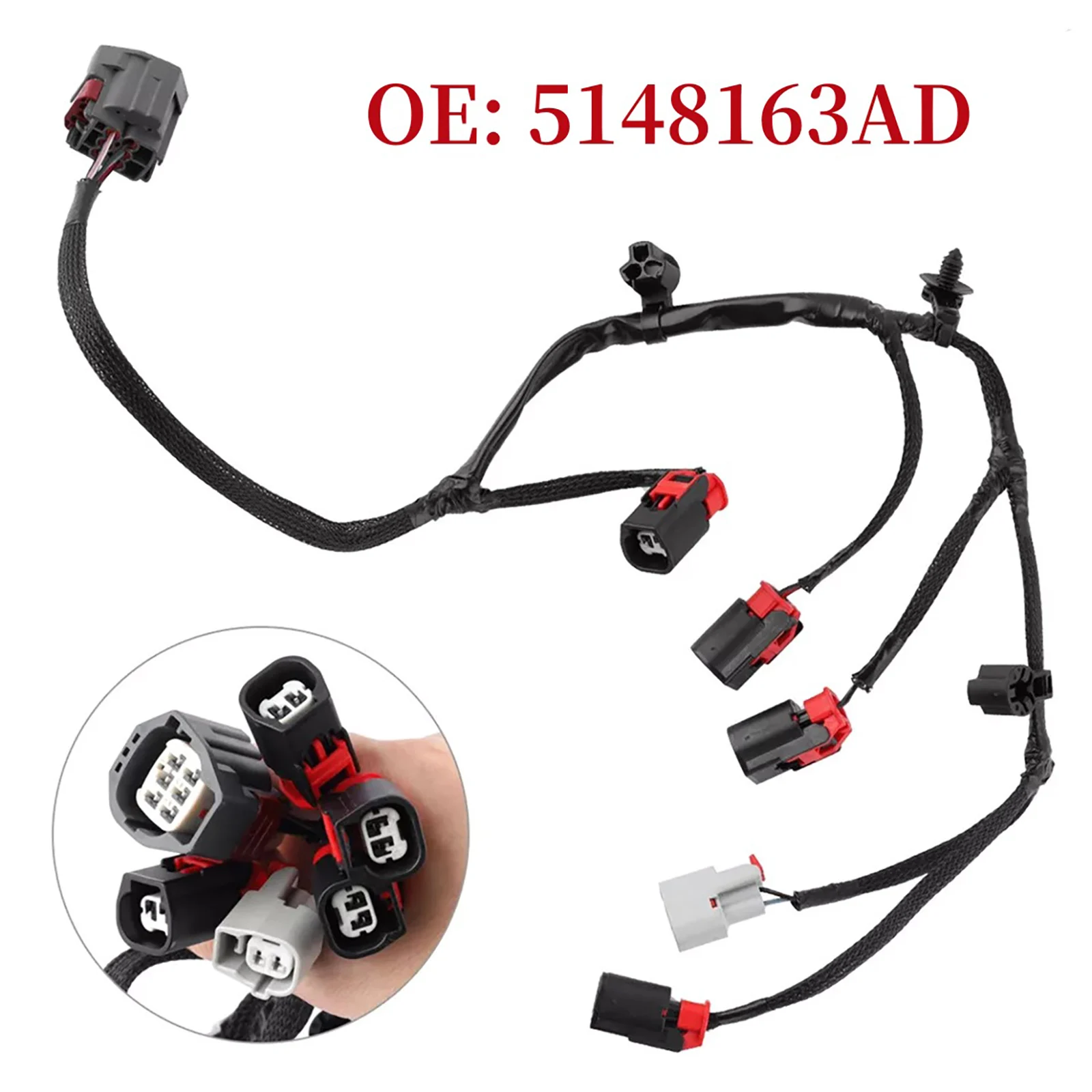 

WIRING JUMPER for 2010-24 For JEEP For DODGE For CHRYSLER 5.7L MDS WIRING JUMPER 5148163AD Car Accessories Easy to install