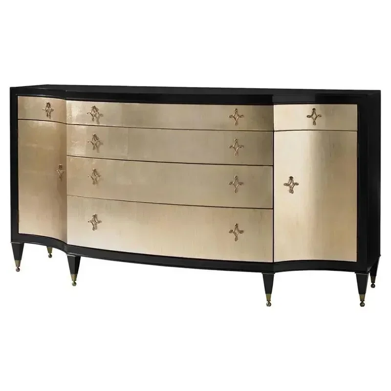 

Тумба для прихожей TAO в американском стиле, новая классическая модель из массива дерева, комод с ящиками