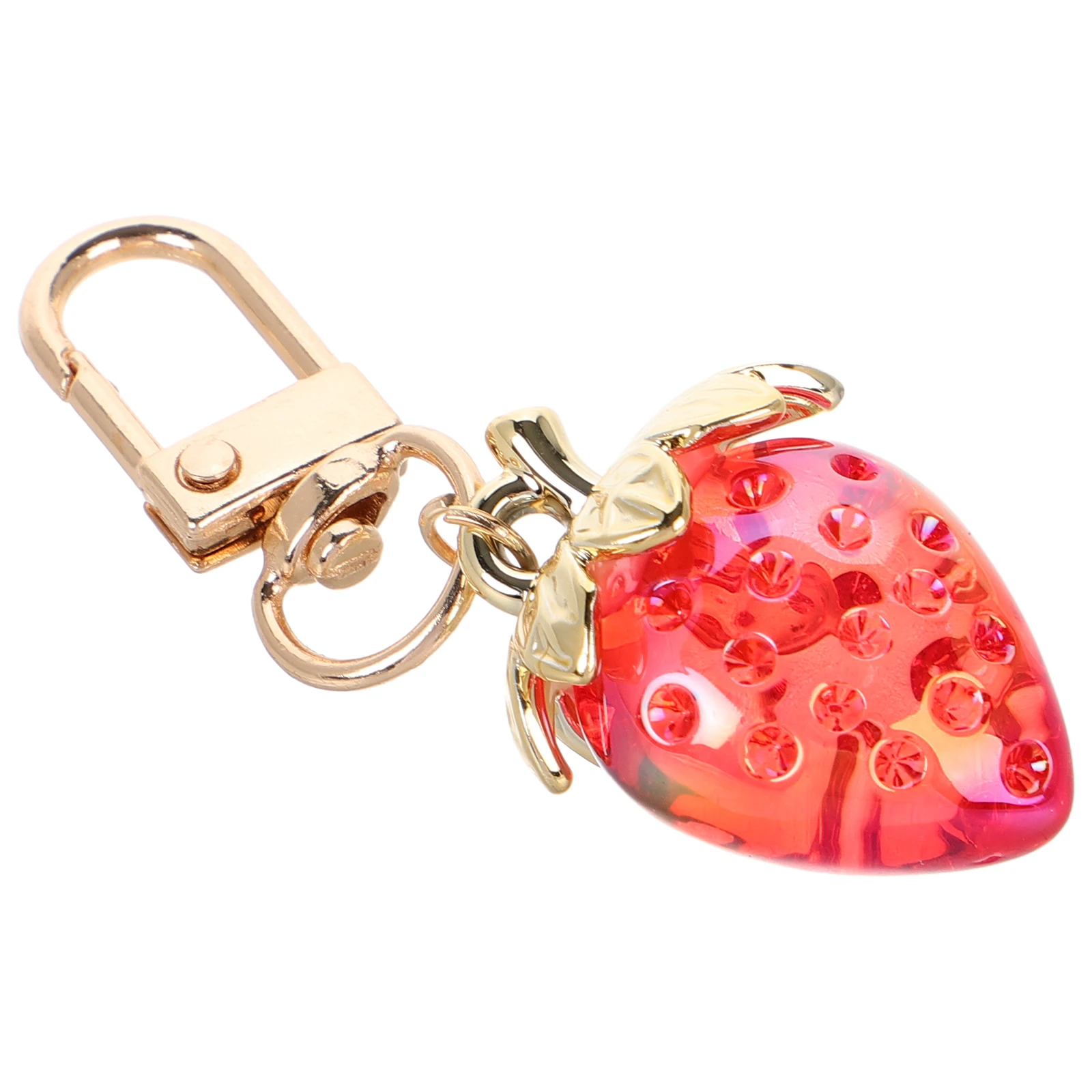 

Strawberry Keychain Durable Cute Bag Charm Stylish Purse Accessories Backpack Charm Unique Strawberry Decoration