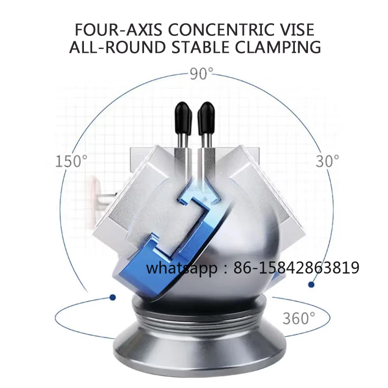 Universal Spherical 360-Degree Rotating Vise UA-90636 CNC Model Production Coloring Fixture for Precision Engineering