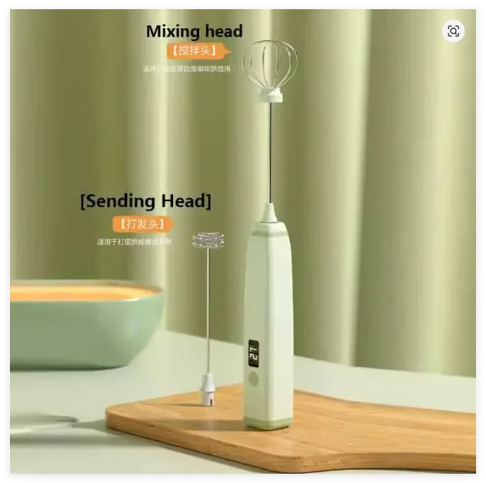 Diwiter 1 PCS Wireless Electric Food Mixer Portable 3 Speeds Egg Beater Baking Dough Cake Cream Mixer Kitchen Tools