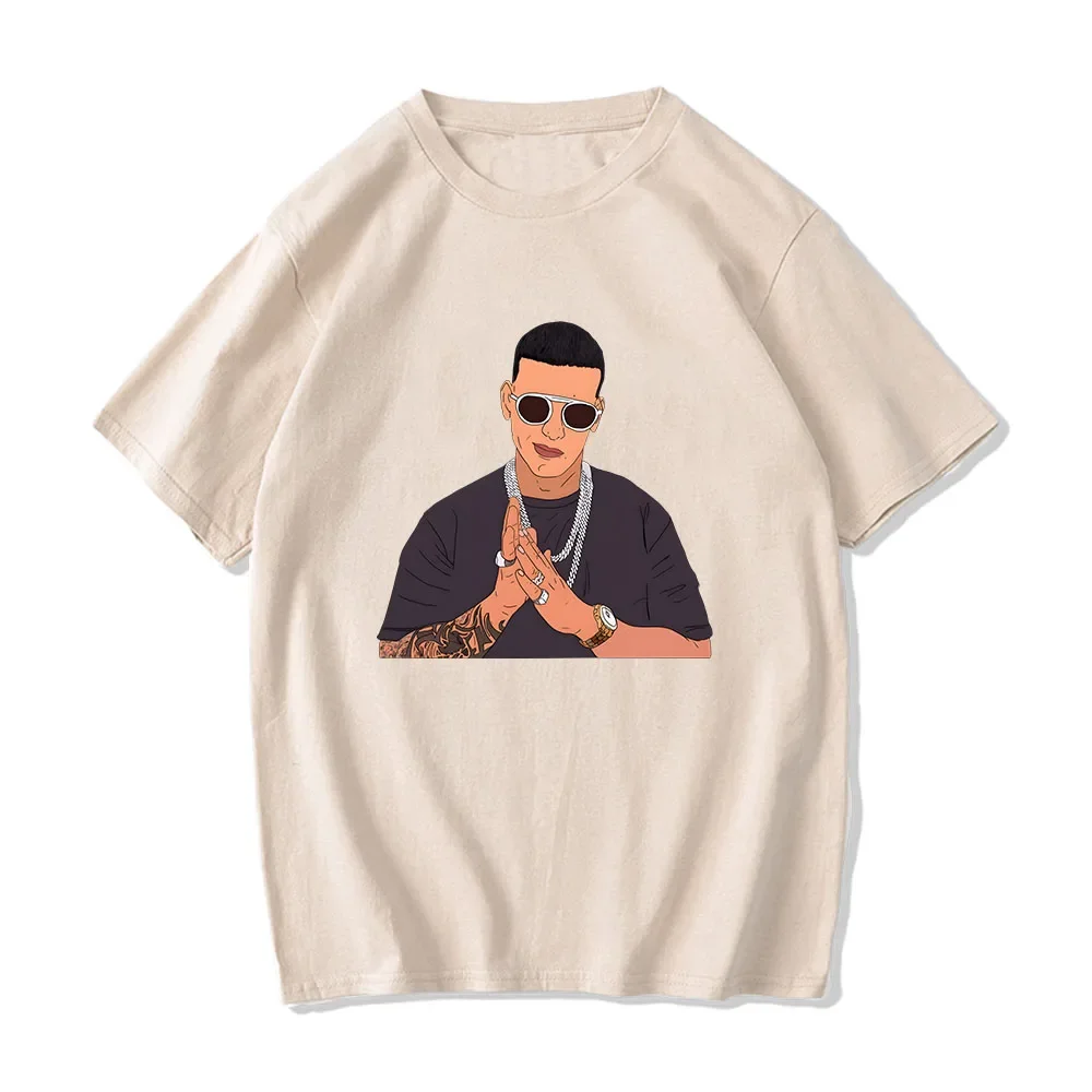 Daddy Yankee T-shirts Hip Hop Graphic Printing Tee-shirt Summer Round Neck Cotton Tshirts Streetwear Camisetas Hombre Men Women