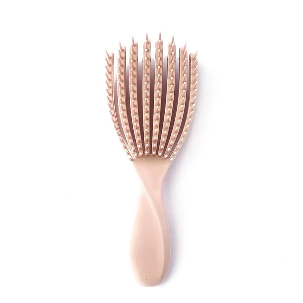 Portable Hair Comb Elastic Hollow Massage Fluffy Comb Pure Anti-static Color Massage Comb Non-knotting Home Flexible R5B6