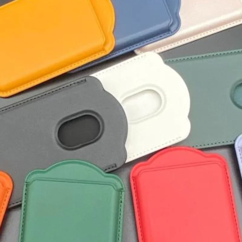 Strong Magnetic Card Holder For Magnetic Leather Wallet Case For 16 15 Pro Max For Galaxy S25 S24 Ultra Accessories Card Holder