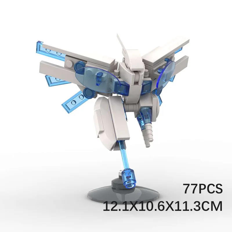 MOC-bouwstenen zijn compatibel met kleine mecha-montage exoskeletroobots, puzzelornamenten, beeldjes en kinderspeelgoed