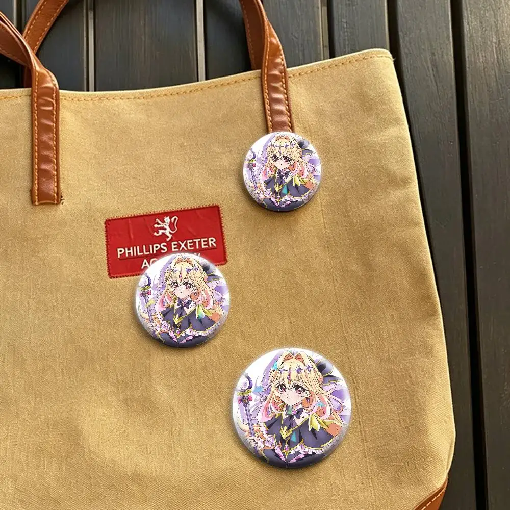 L-Luluka Moria 32/44/58mm Handmade Pins Round Brooch Badge Backpacks Clothes Jewelry Gifts