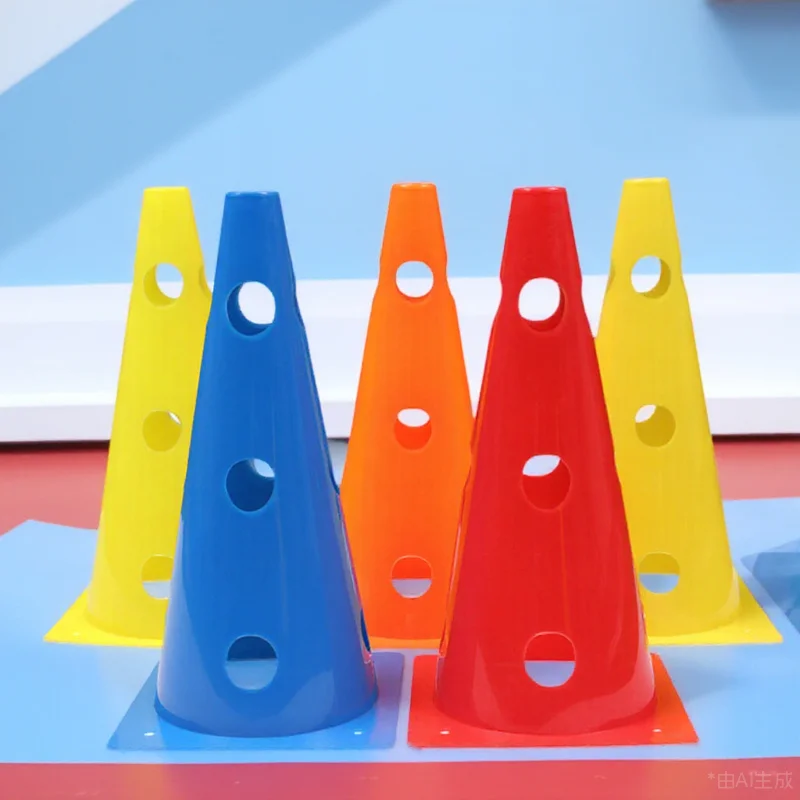 

5Pcs Kids Soccer Training Cones Small Football Practice Equipment Agility Exercise Marker Sport Drill Obstacle Avoiding Tool