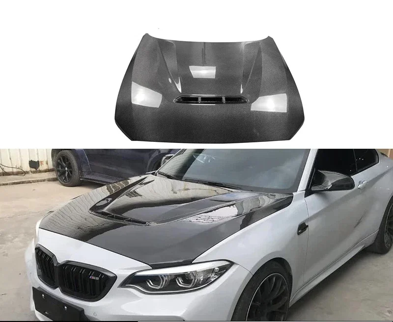 

Подходит для BMW M2 F87 модификация капота из углеродного волокна, головной убор автозапчасти