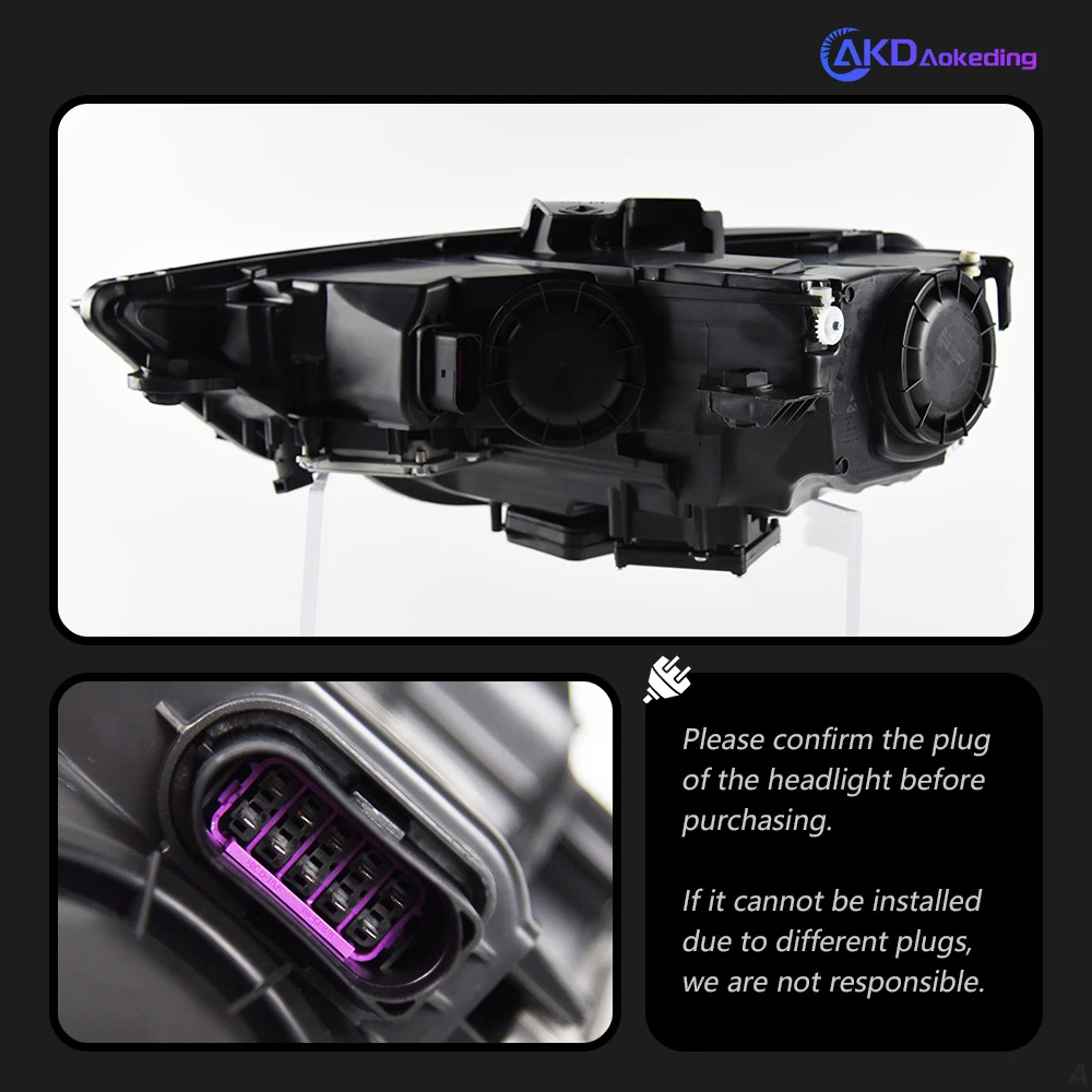 Fari LED A Proiettore Per Audi A3 8V 2013-2016 – Sostituzione Plug & Play, DRL Inclusi, Per Modelli Con Fari Alogeni O Xeno Originali