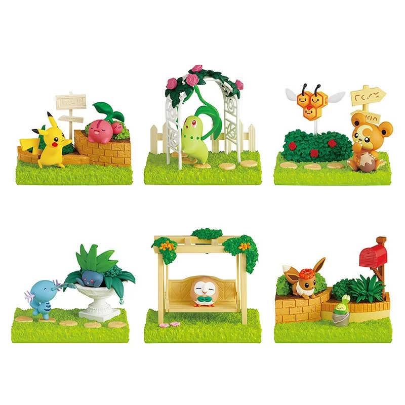 RE-MENT Capsule Toy Garden Woody Lords Baby Bear Three Bees Tree Shadow Afternoon Scene Box Eggs Genuine Gashapon