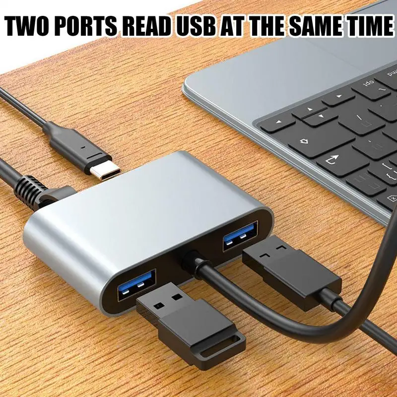 Ethernet To Usb C Gigabit Smart USB C Hub Ethernet Computer Internal Components For Projector Laptop Tablet Phone Meeting Room
