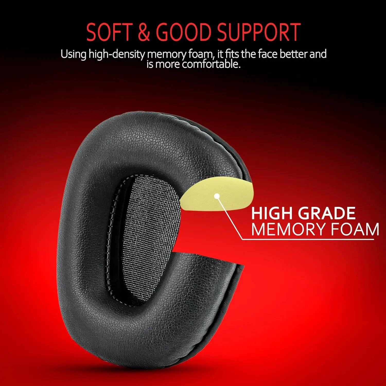 Blue Parrot B450-XT Ear Cushion Replacement,Premium Ear Pads with Microphone Foam, Compatible with BlueParrott B450-XT and B450X