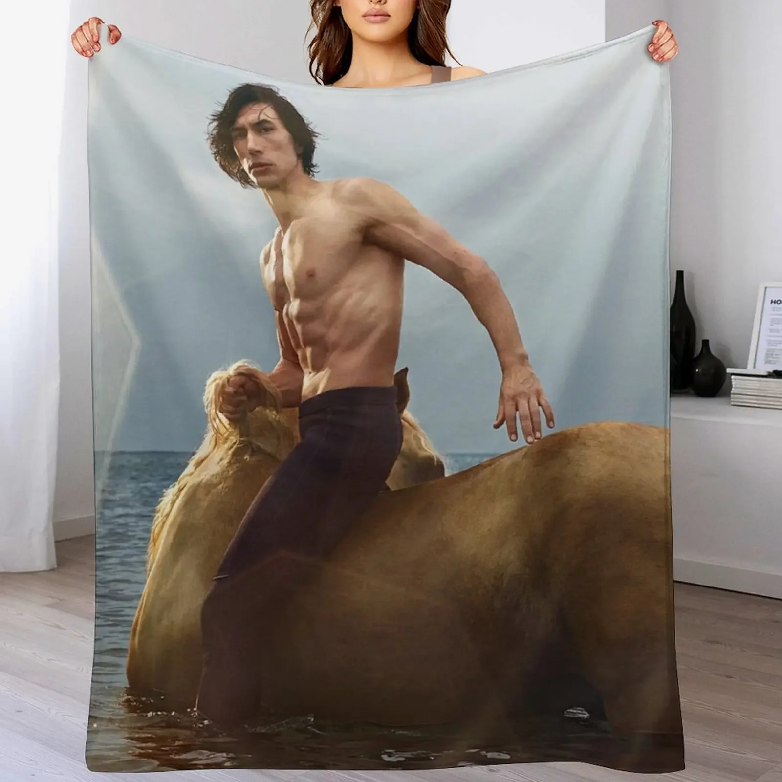 centaur adam driver Throw Blanket decorative Plush Retros Blankets