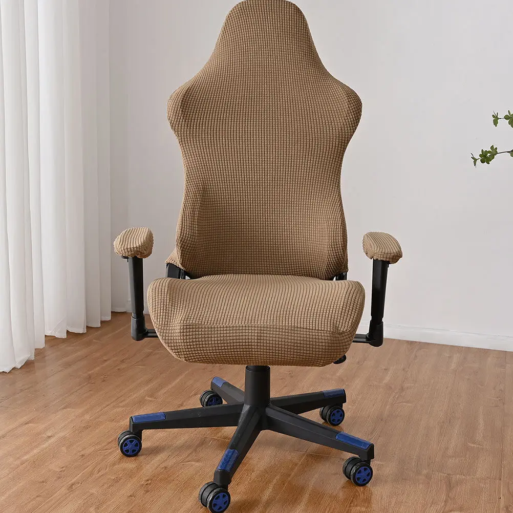 1Set Gaming Chair Cover Stretch Slipcover for Computer Office Chair Soft Comfortable Easy Install Remove Foldable Storage