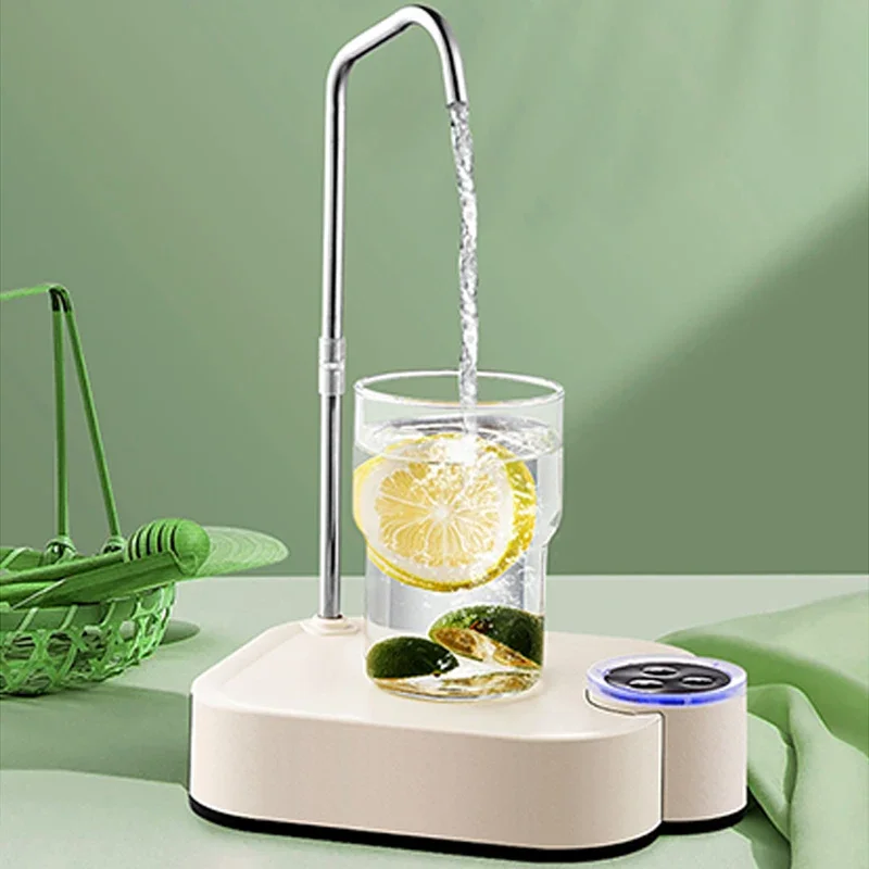Bomba de botella de agua, dispensador de agua eléctrico inteligente de escritorio, carga tipo C, bomba de agua eléctrica automática portátil para el hogar y la Oficina
