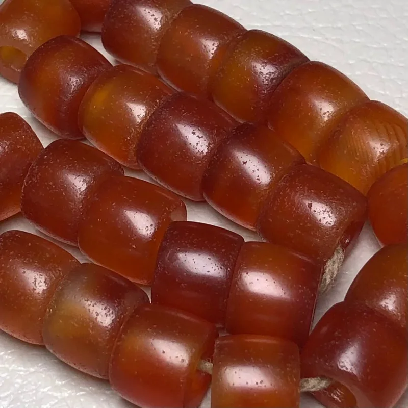 11*9mm Natural Red Agate Barrel Beads For Jewelry Making Diy String Bracelet Beaded Necklace Weathered Agate Bead DIY Accessorie