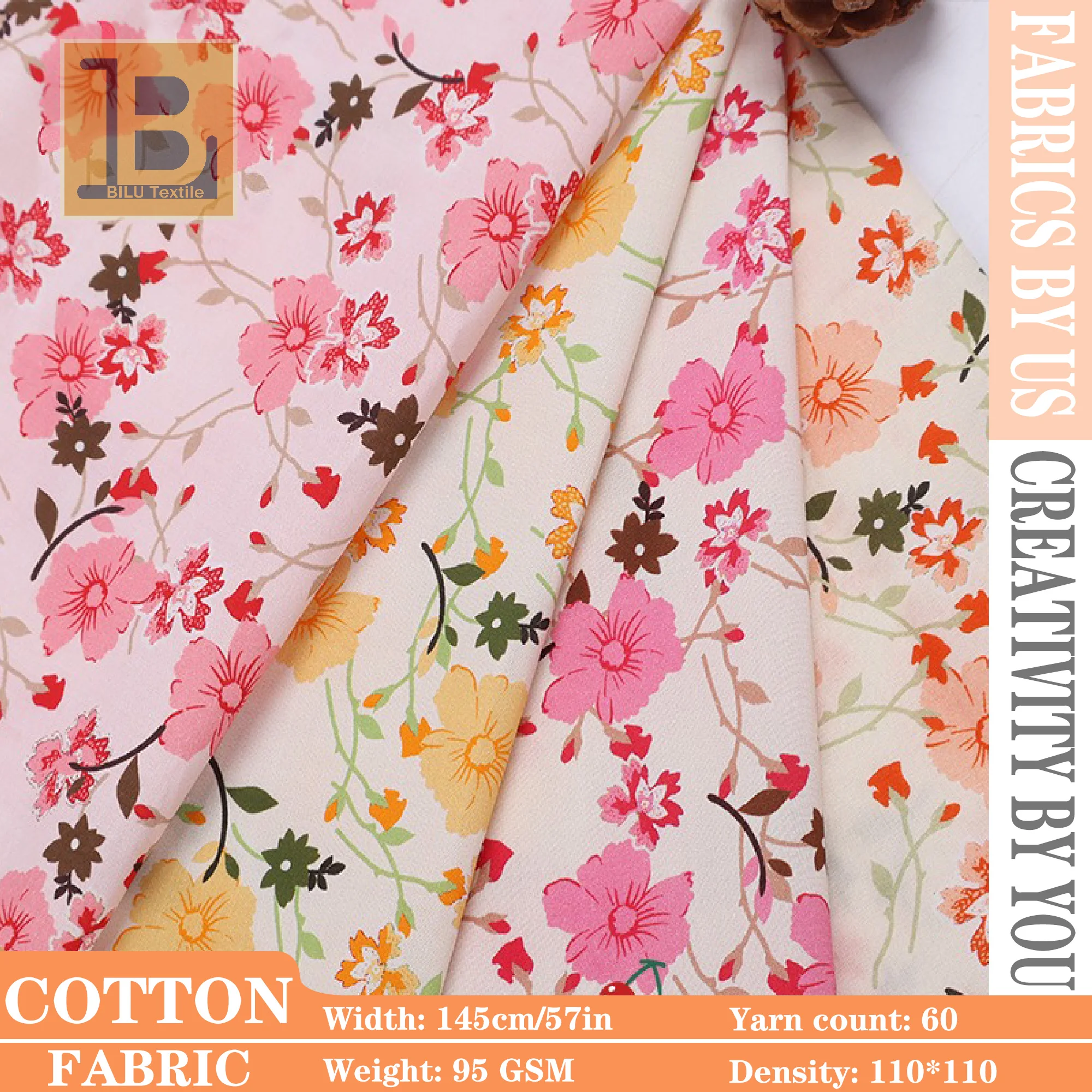 

Liberty London Cotton Fabric - Grasse Floral Prairie | Digital Print Cotton | Dressmaking & Apparel | per Meter