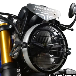 For Triumph Speed 400 Scrambler 400 X Scrambler 400X 2024 Motocycle Headlight Guard Head Light Grill Cover Protector