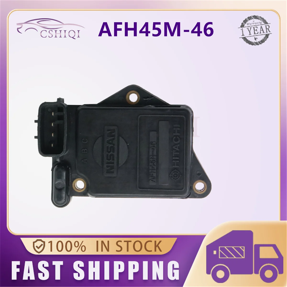 AFH45M-46 For Nissan 100 NX B13 Primera P10 Sunny III Hatchback N14 1.4 1990-1995 Mass Air Flow Sensor MAF AFH45M46 1611973C00