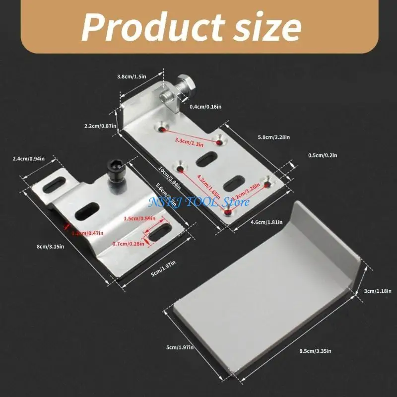 L8RC الدقة وضعت خزانة دعم الأجهزة الرف دعم بين قوسين الثقيلة خزانة أداة معلقة للمطبخ وخزانة الملابس #6