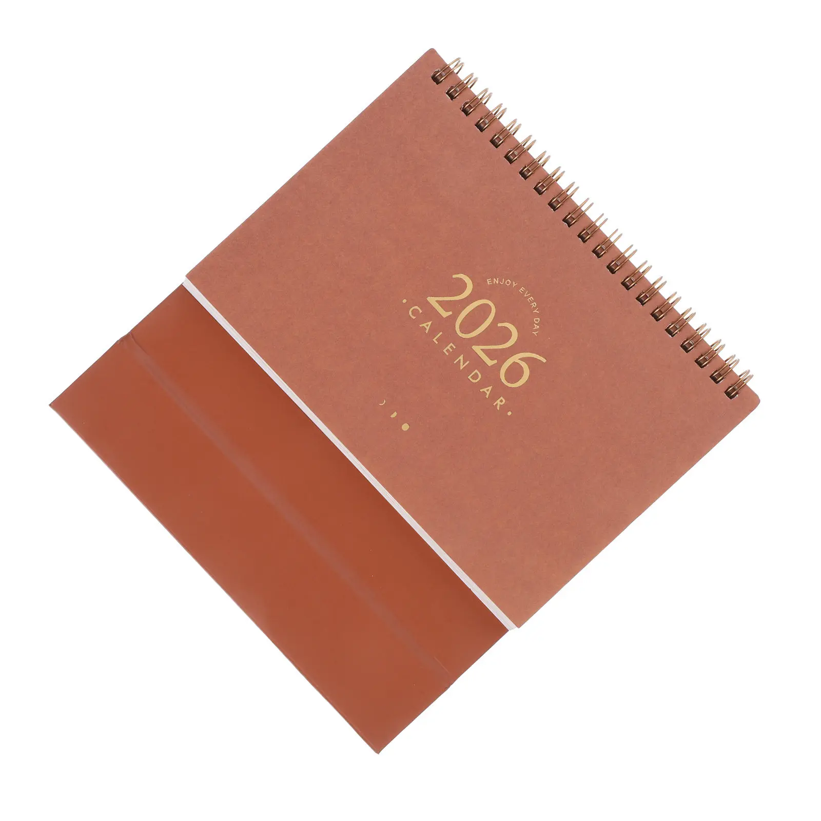 

2025.9-2026.12 2026 Small Desktop Calendar Minimalist Design Flip Monthly Planner Writable Back for Schedules Appointments