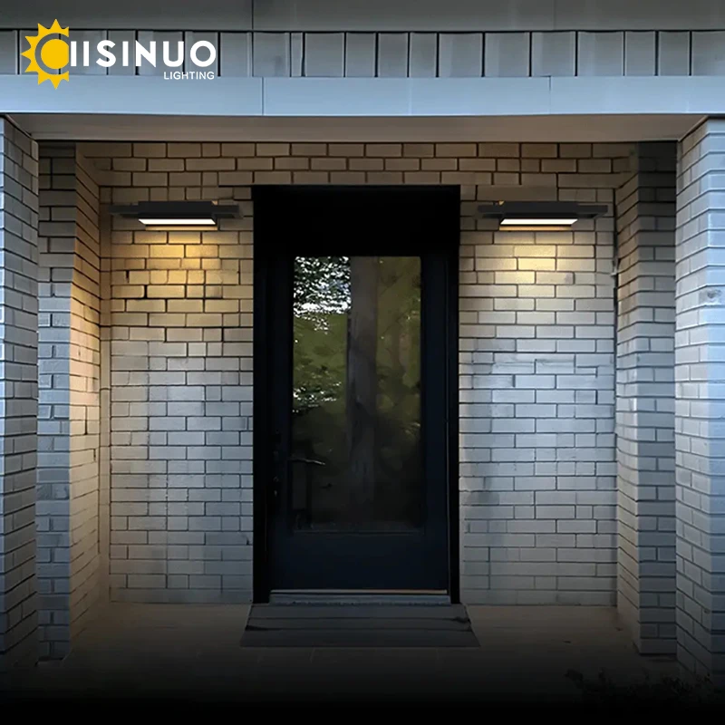 

IISINUO Outdoor Wall Lights Black Porch Lamp Waterproof Exterior Street Lamp IP65 Sconce Lamp Garden Lights for Entryway Doorway